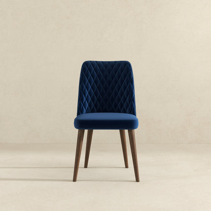 Katie  Navy Blue Velvet Dining Chair (Set Of 2)