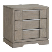Kelis King Panel 3PC Bedroom Set with LED in Grey