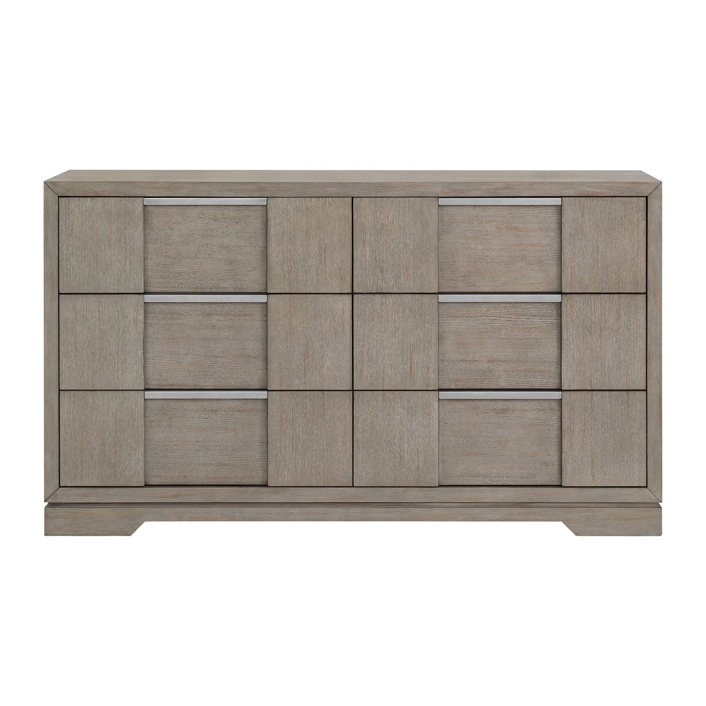Kelis 6-Drawer Dresser in Grey