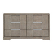 Kelis 6-Drawer Dresser in Grey