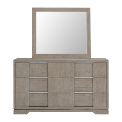 Kelis Dresser and Mirror Set in Grey