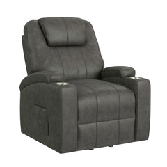 Kenmore P1 Lift Chair with Heat Massage in Simba Dark Grey