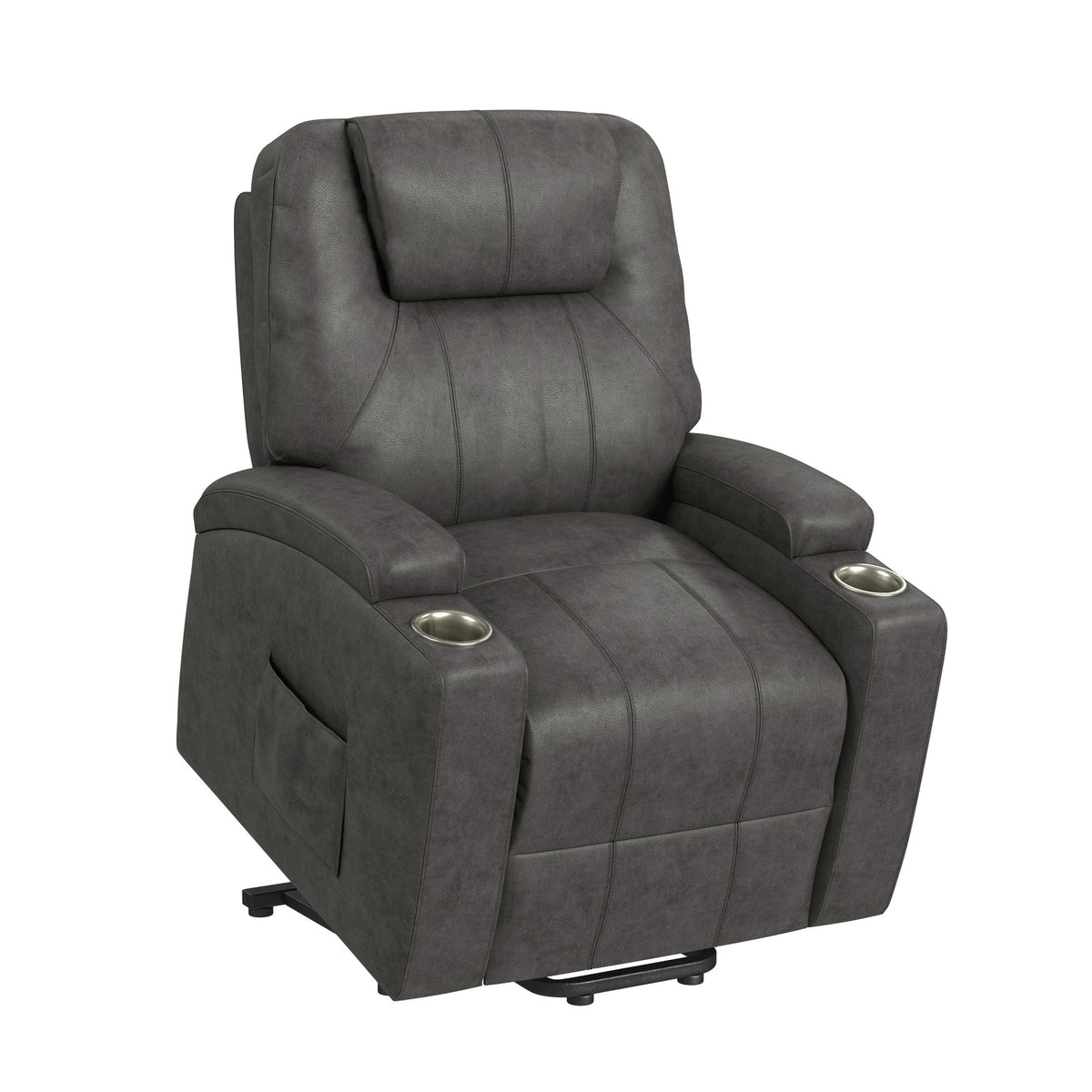 Kenmore P1 Lift Chair With Heat Massage In Simba Dark Grey