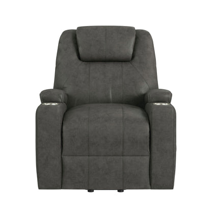 Kenmore P1 Lift Chair with Heat Massage in Simba Dark Grey