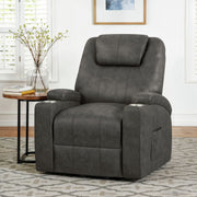 Kenmore P1 Lift Chair with Heat Massage in Simba Dark Grey