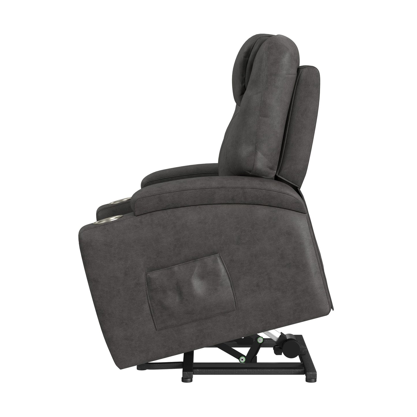 Kenmore P1 Lift Chair with Heat Massage in Simba Dark Grey