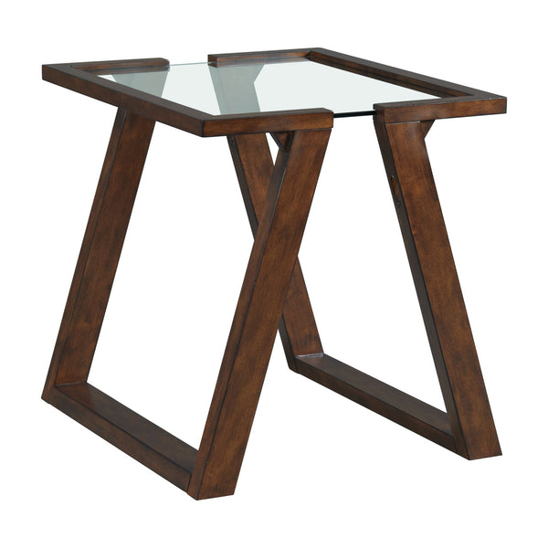 Kieran Rectangular End Table in Dark Espresso