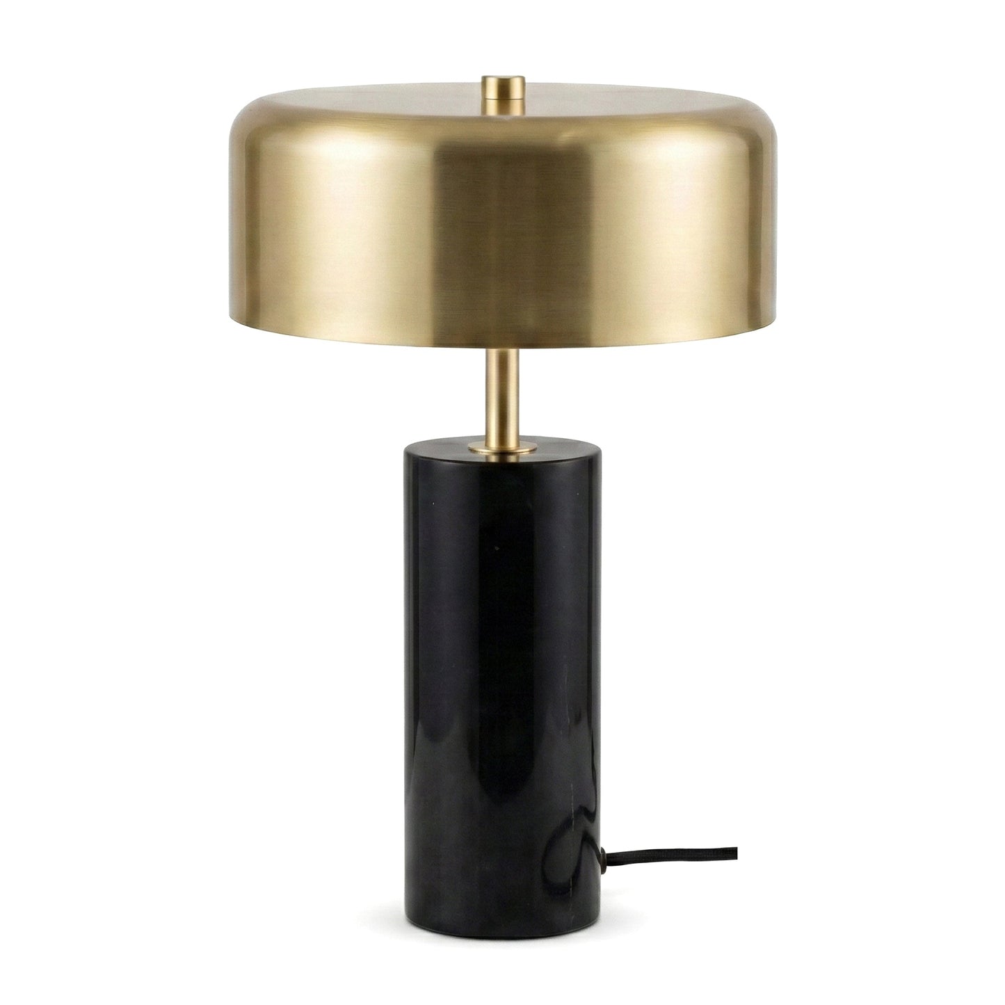 Lámpara de mesa cinética - Exterior dorado e interior blanco