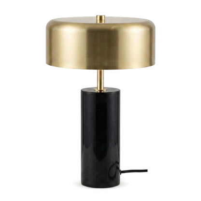 Lámpara de mesa cinética - Exterior dorado e interior blanco