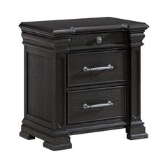Kings Court Queen Storage 3PC Bedroom Set in Black
