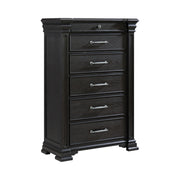 Kings Court Queen Storage 3PC Bedroom Set in Black
