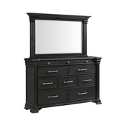 Kings Court King Storage 5PC Bedroom Set in Black