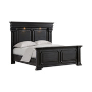 Kings Court King 4PC Bedroom Set with 2 Nightstands & Dresser in Black