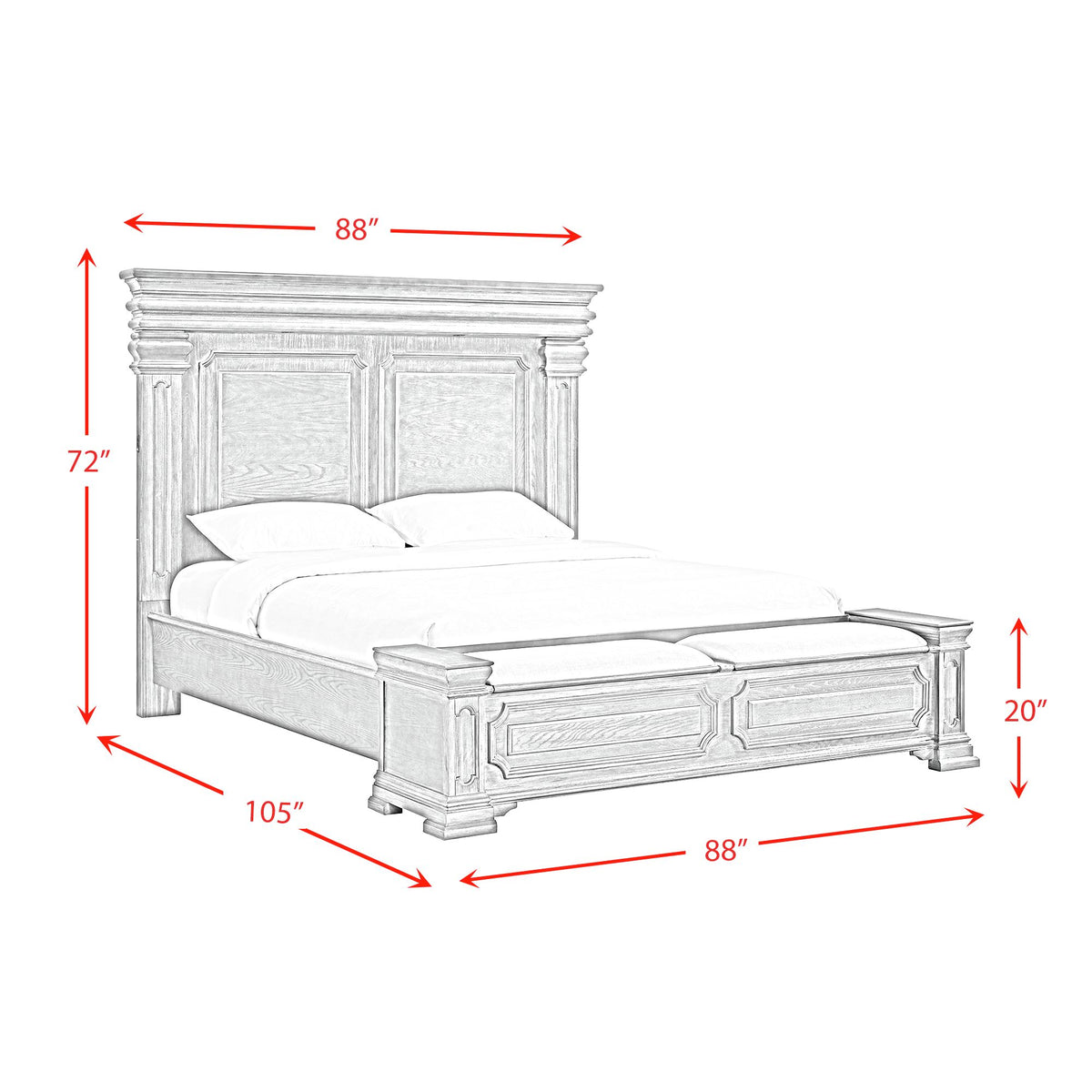 Kings Court King Storage Bed in Black