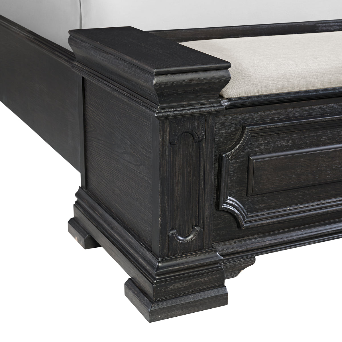 Kings Court Queen Storage Bed in Black