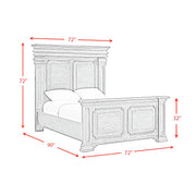 Kings Court Queen Bed in Black