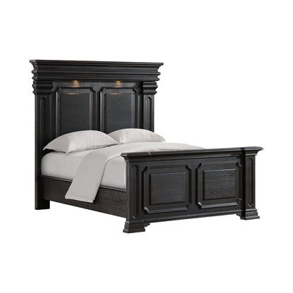 Kings Court Queen 5PC Bedroom Set in Black