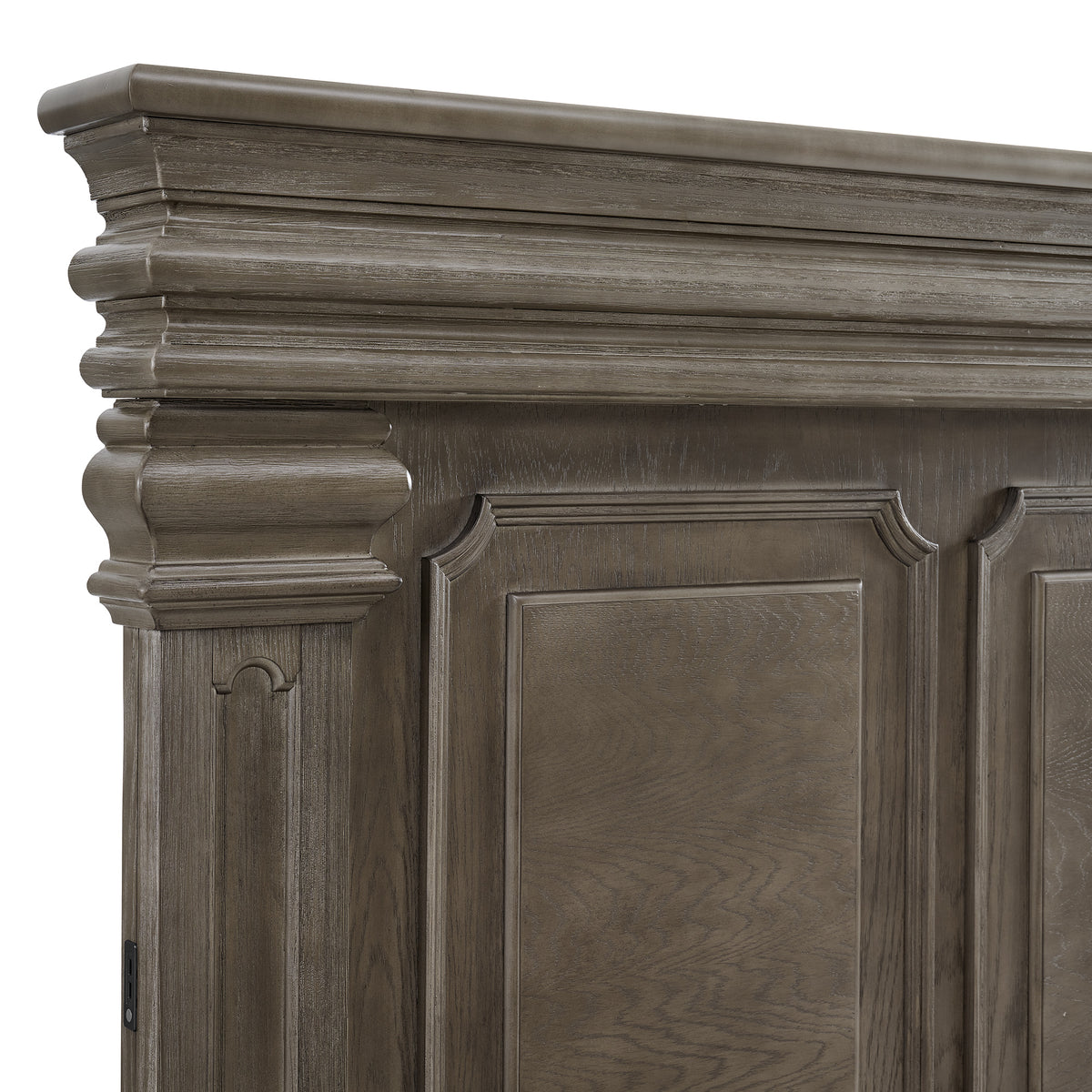 Kings Court King 3PC Bedroom Set with 2 Nightstands in Grey