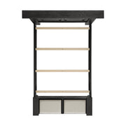 Kings Court Queen Storage 3PC Bedroom Set in Black