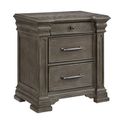 Kings Court King 3PC Bedroom Set in Grey