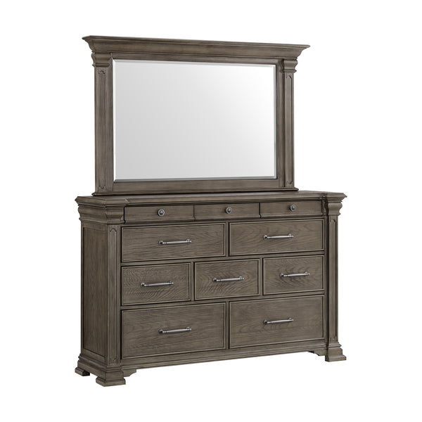 Kings Court Dresser & Mirror In Grey