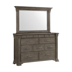 Kings Court Queen Storage 5PC Bedroom Set in Grey