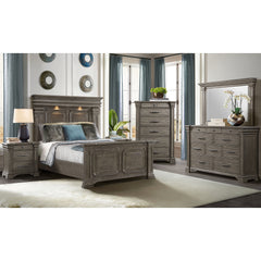 Kings Court Queen Bed in Grey