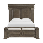 Kings Court Queen Storage Bed in Grey