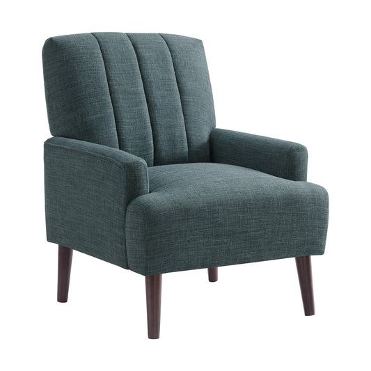 Kiwi Chair with Channel Back in Palmer Teal