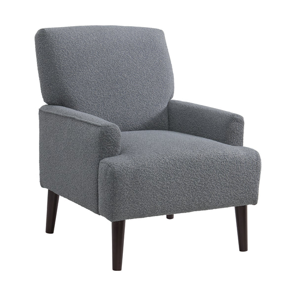 Kiwi Chair In 8077 Boucle Grey & Espresso