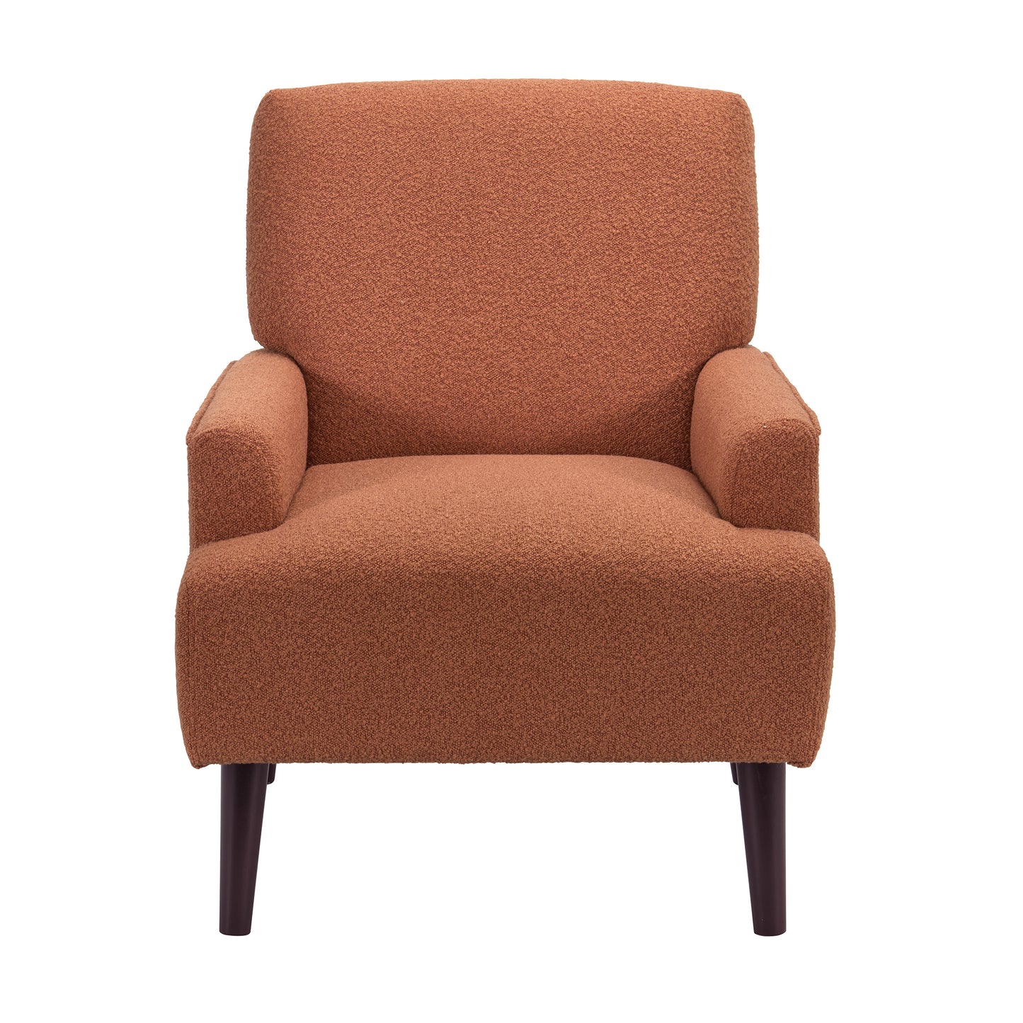 Kiwi Chair in 8077 Boucle Orange & Espresso