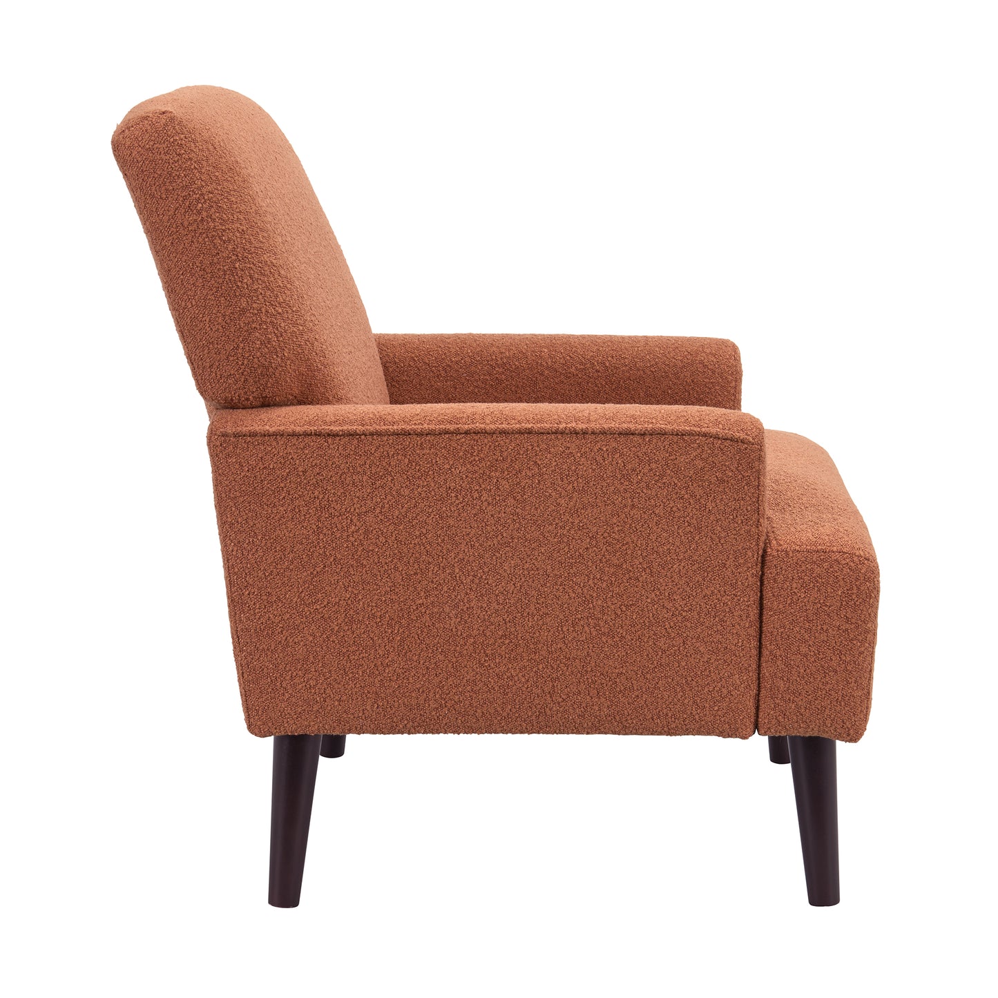 Kiwi Chair in 8077 Boucle Orange & Espresso