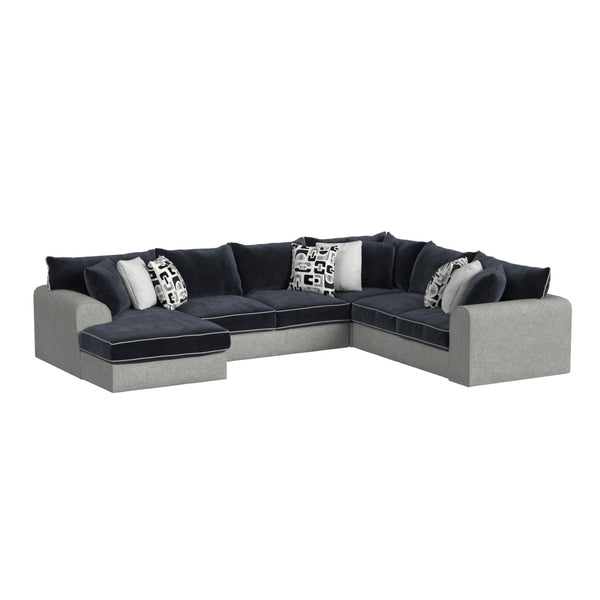 Klein 3Pc Sectional Set In Bentley Ash/Zaftig Ebony