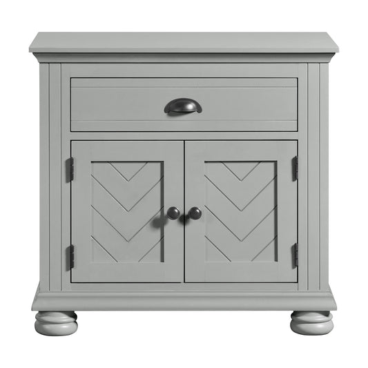 Kona 1-Drawer Nightstand in Grey