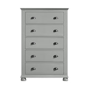 Kona 5-Drawer Chest in Grey