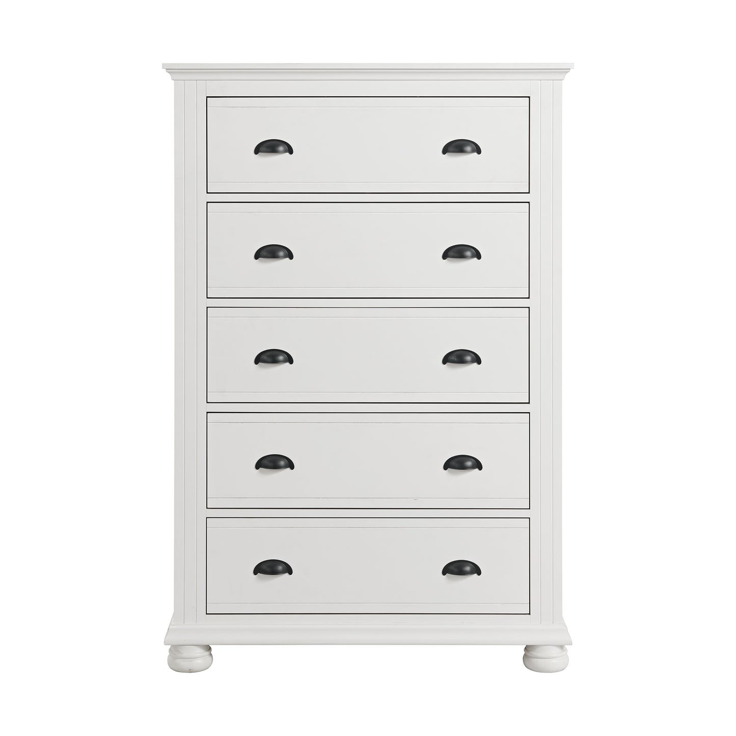 Kona 5-Drawer Chest in White