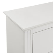 Kona Queen 5PC Bedroom Set with 2 Nightstands, Dresser & Chest in White