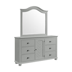 Kona Dresser and Mirror Set in Grey