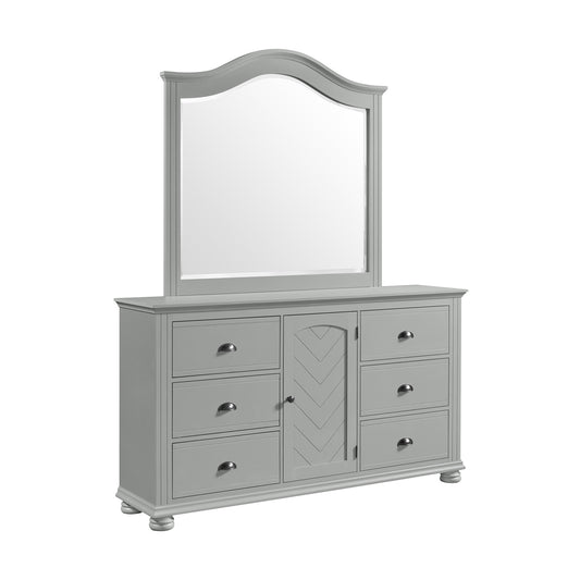Kona Dresser and Mirror Set in Grey