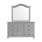 Kona Dresser and Mirror Set in Grey