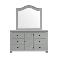 Kona Dresser and Mirror Set in Grey