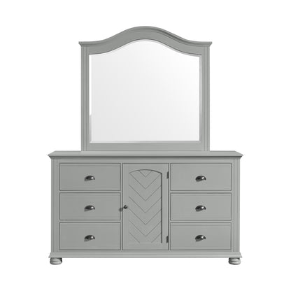 Kona Dresser and Mirror Set in Grey