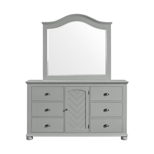 Kona Dresser and Mirror Set in Grey