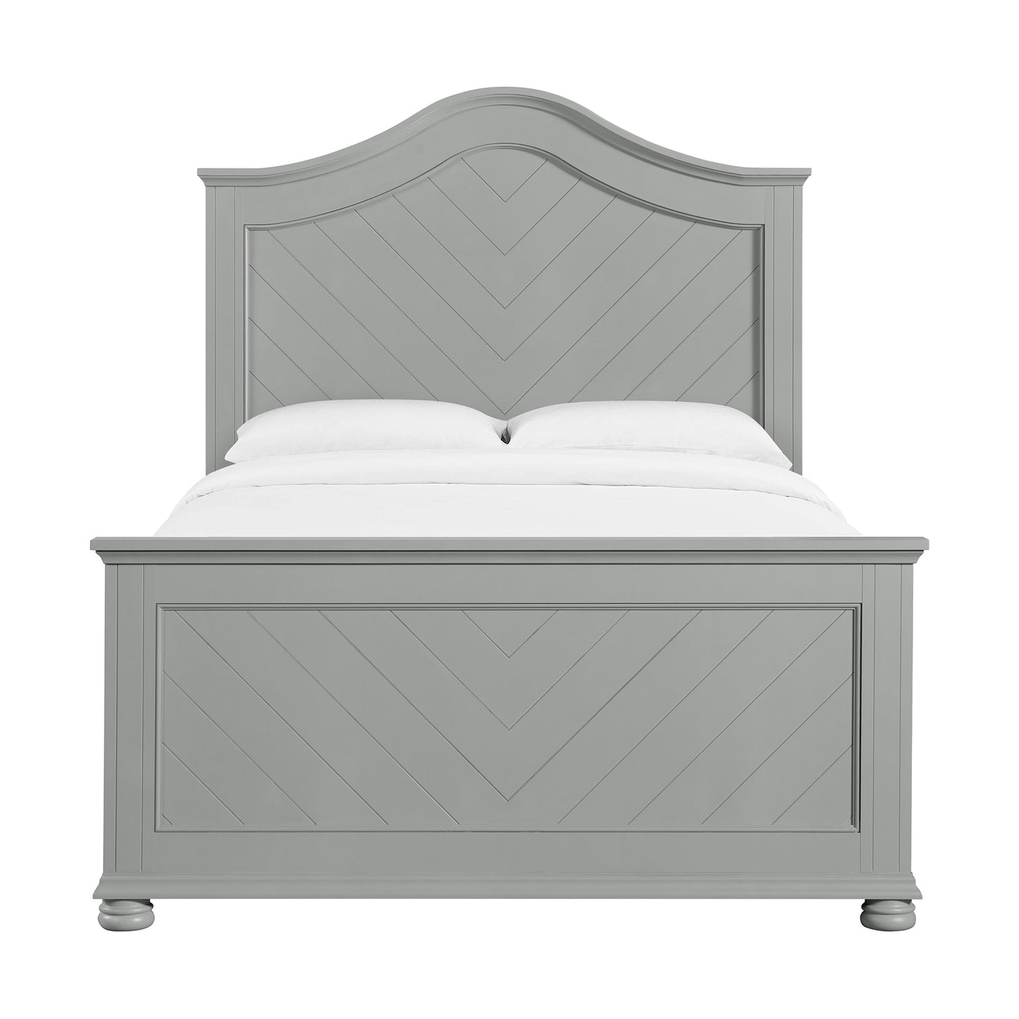 Kona Full Panel Bed in Grey