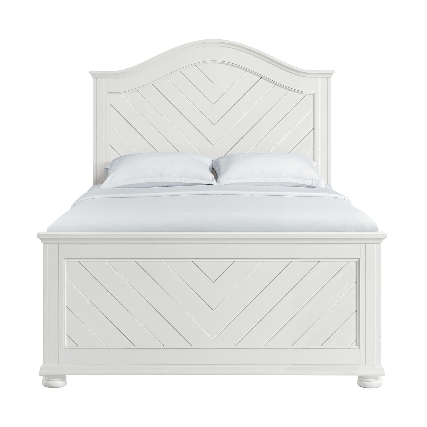 Kona Full Panel Bed in White