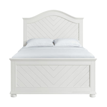 Kona Full Panel Bed in White