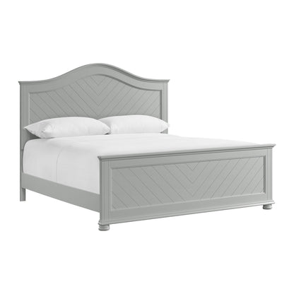 Kona King Panel Bed in Grey