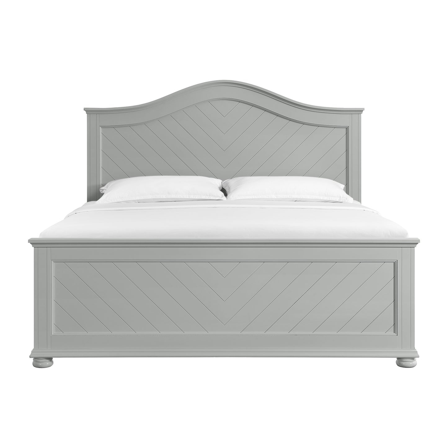 Kona King Panel Bed in Grey
