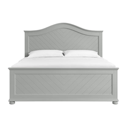 Kona King Panel Bed in Grey