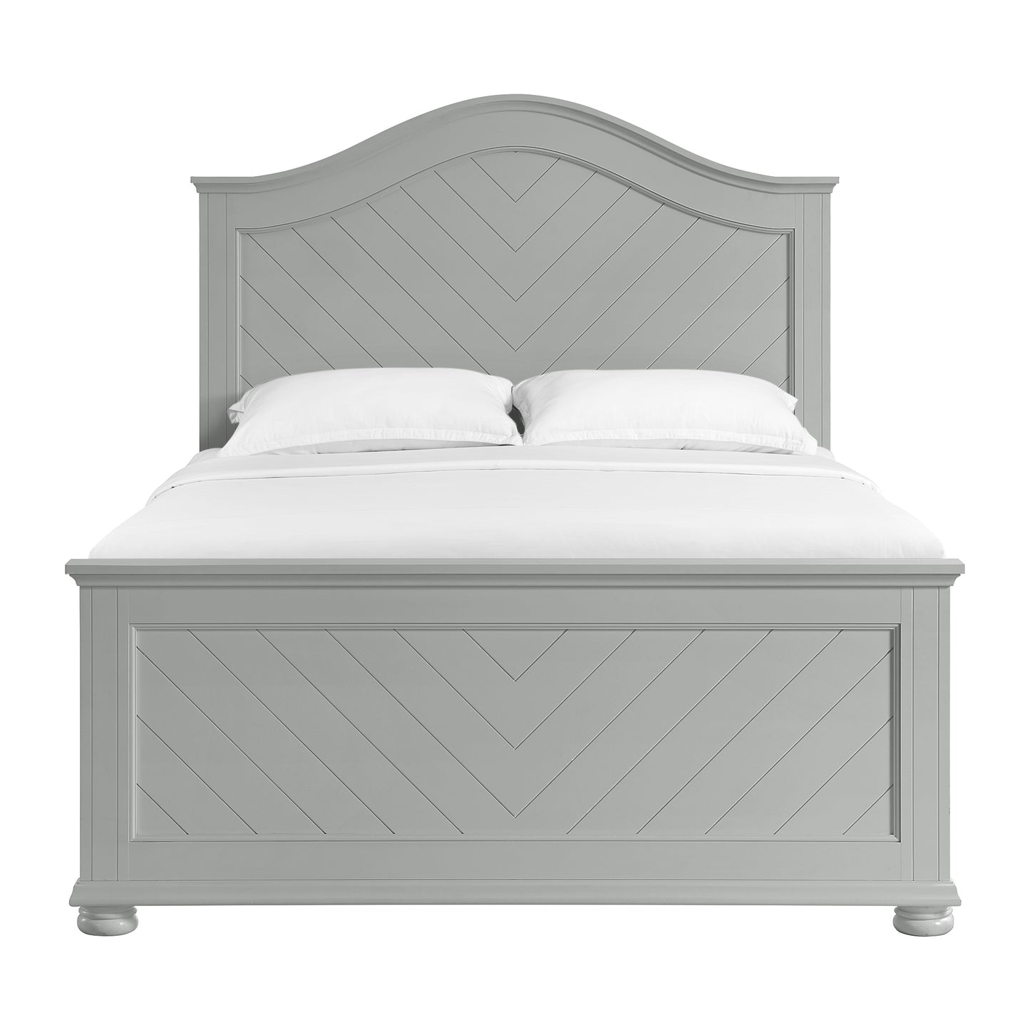 Kona Queen Panel Bed in Grey